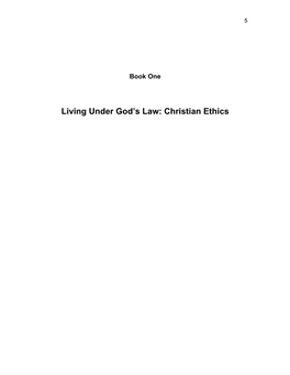 Christian Ethics