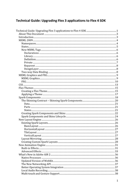 Technical Guide: Upgrading Flex 3 Applications to Flex 4 SDK