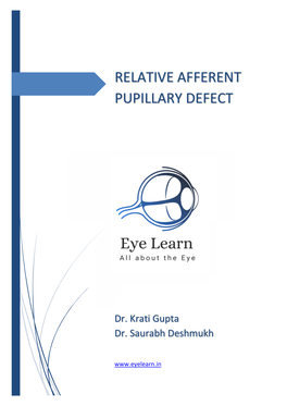 Relative Afferent Pupillary Defect