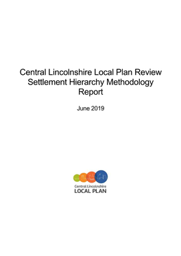 Settlement Hierarchy Methodology Report