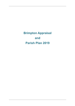 Brimpton Appraisal and Parish Plan 2019