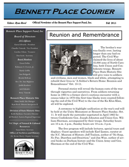 Bennett-Place Courier Newsletter