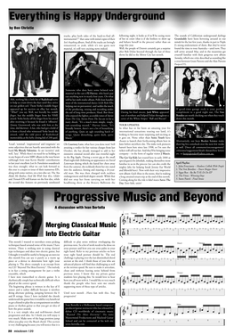 Progressive Music and Beyond a Discussion with Ivan Bertolla