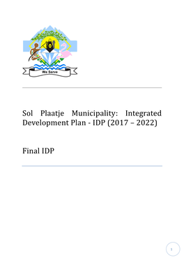 Integrated Development Plan - IDP (2017 – 2022)