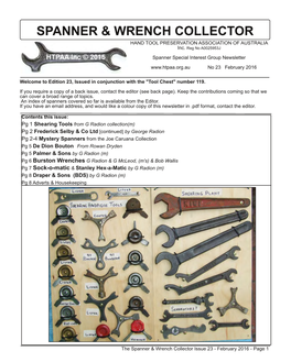Spanner & Wrench Collector