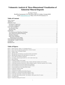 Volumetric Analysis & Three-Dimensional