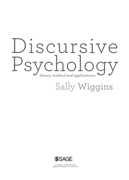 Discursive Psychology