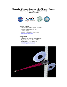 NIAC 2016 Phase I Hughes Molecular Composition Analysis of Distant