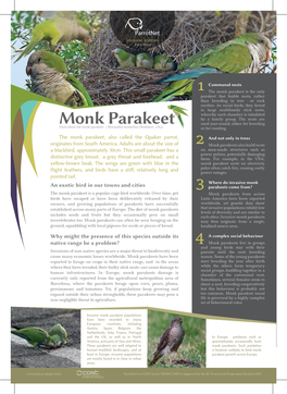 Fact Sheets Parakeets A4