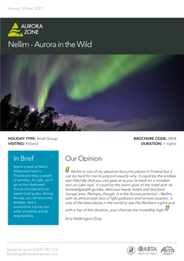 Nellim - Aurora in the Wild