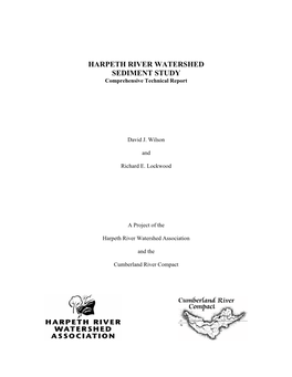 HARPETH RIVER WATERSHED SEDIMENT STUDY Comprehensive Technical Report