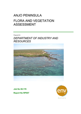 Anjo Peninsula Flora and Vegetation Assessment