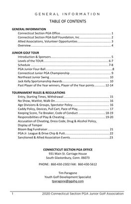 Table of Contents