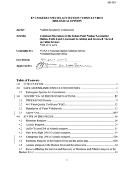 Continued Operation of the Indian Point Nuclear Generating Station Units 2 and 3, Pursuant to Existing and Proposed Renewed Oper