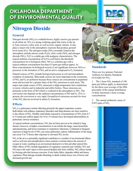 Nitrogen Dioxide General