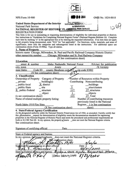 National Register of Historic Places and Meets the Procedural and Professional Requirements Set Forth in 36 CRF Part 60