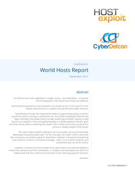 Hostexploit's World Hosts Report