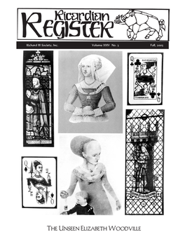 The Unseen Elizabeth Woodville REGISTER STAFF