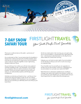 7-Day Snow Safari Tour