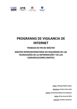 Programas De Vigilancia De Internet