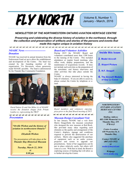 FLY NORTH January - March, 2016