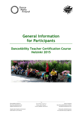 General Information for Participants
