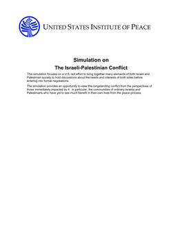 Simulation on the Israeli-Palestinian Conflict
