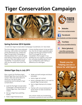 Tiger Conservation Campaign