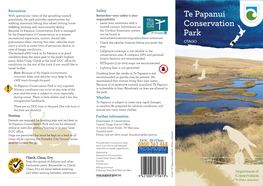 Te Papanui Conservation Park Brochure