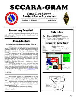 SCCARA-GRAM Santa Clara County Amateur Radio Association