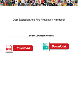 Dust Explosion and Fire Prevention Handbook