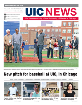 New Pitch for Baseball at UIC, in Chicago
