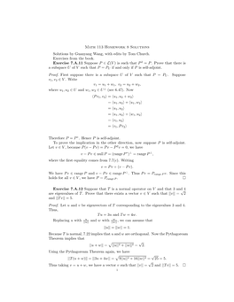 Math 113 Homework 8 Solutions Solutions by Guanyang Wang, with Edits by Tom Church