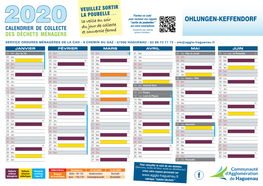 Calendrier OM 2020 Ohlungen – Keffendorf