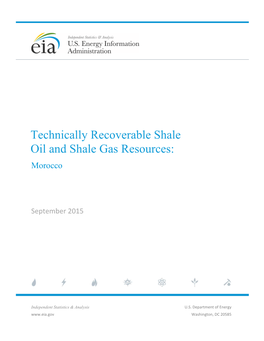 Technically Recoverable Shale Oil and Shale Gas Resources: Morocco