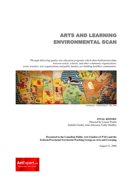 Arts and Learning Environmental Scan