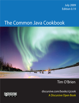 The Common Java Cookbook