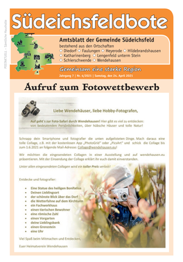 Amtsblatt Jahrgang 7 Nr.04 Vom 24.04.2021