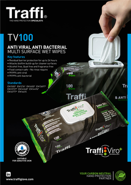 Anti Viral Anti Bacterial Multi Surface Wet Wipes