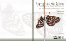 Butterflies and Moths of Pacific Northwest Forests and Woodlands: Rare, Endangered, and Management- Sensitive Species