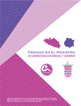 Paridad En El Registro De Candidaturas En Morelos Y Guerrero