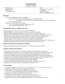 Randall Reback CV.Pdf