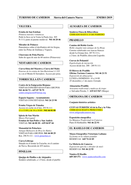 TURISMO DE CAMEROS Sierra Del Camero Nuevo ENERO 2019