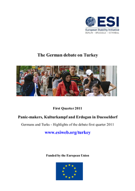 The German Debate on Turkey First