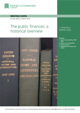 The Public Finances: a Historical Overview