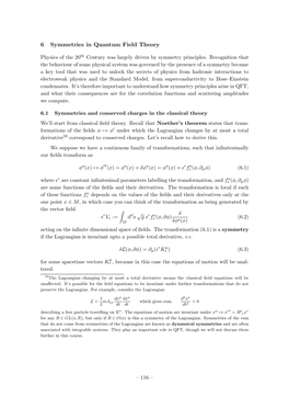 6 Symmetries in Quantum Field Theory