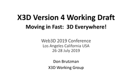 Web3d 2019, Los Angeles California