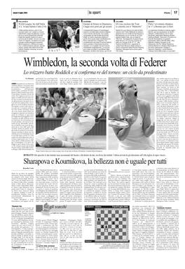 Sharapova E Kournikova, La Bellezza Non È Uguale Per Tutti