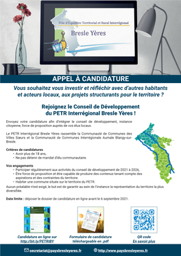 APPEL À CANDIDATURE Vous Souhaitez Vous Investir Et Réfléchir Avec D’Autres Habitants Et Acteurs Locaux, Aux Projets Structurants Pour Le Territoire ?