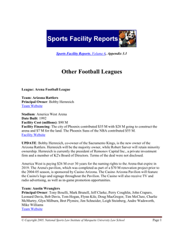 Other Football Leagues